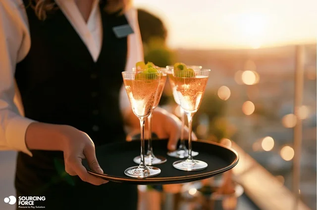 Accueil autour d’un cocktail.