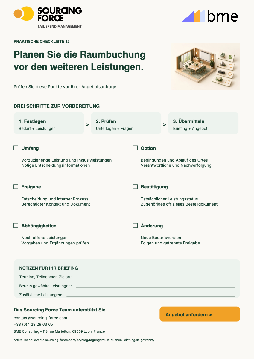 Vorschau der PDF-Checkliste — Prüfraster für getrennte Leistungsfreigaben