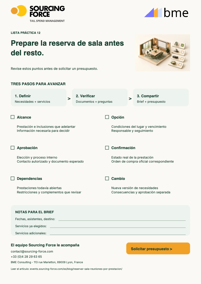 Vista previa de la lista PDF — Lista de control de aprobación por prestación